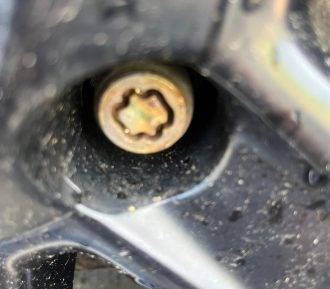 Damaged locking wheel nut on car – Locking Wheel Nut Removal Bathgate