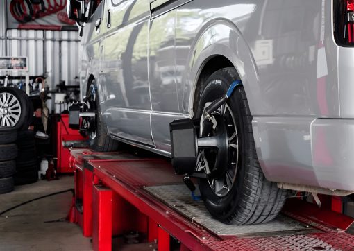 van tyre fitting process